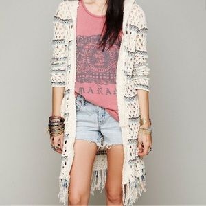 Free People Sunblock Woven Cardigan